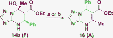 Reaction conditions: a) EtOH, MW, 120 °C, 20 min; b) DMF, reflux, 10 min.