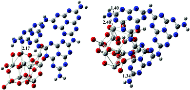 The optimized geometries of P25CNP models with different Ti–N interactions.