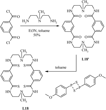 Synthesis of the polythioamide-based macrocycle.