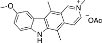 9-Methoxy-N-methylellipticinium acetate 14.