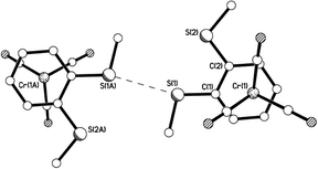 View of a pair of neighbouring molecules of 10aβ showing an S⋯S intermolecular interaction and staggered arrangement of arene ring vs. carbonyl groups. S⋯S = 3.315 Å.