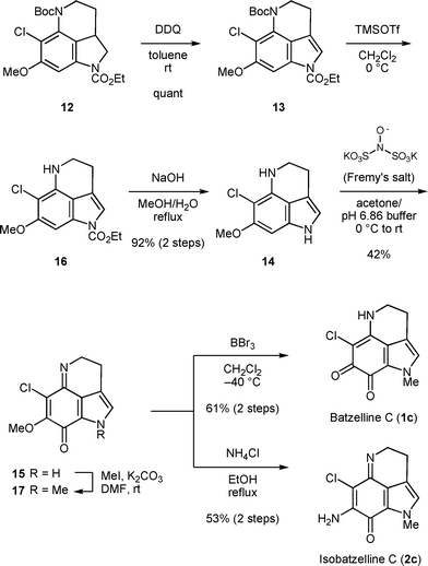 Total synthesis of batzelline C and isobatzelline C.