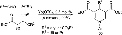 β-Ester acetal initiated synthesis of 1,4-DHPs.