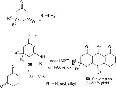 Enaminone-based synthesis of fused 1,4-DHPs.