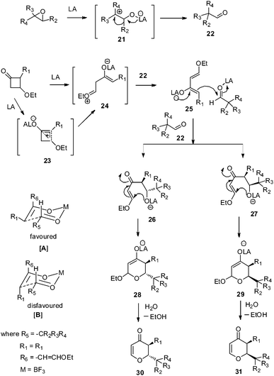 Proposed mechanism of the reaction.