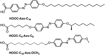 Chemical structure and nomenclature of the azobenzene acids.