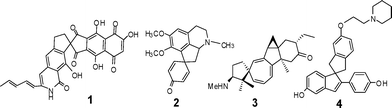 Naturally occurring and synthetic spiranes.