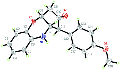 ORTEP diagram of 3e.