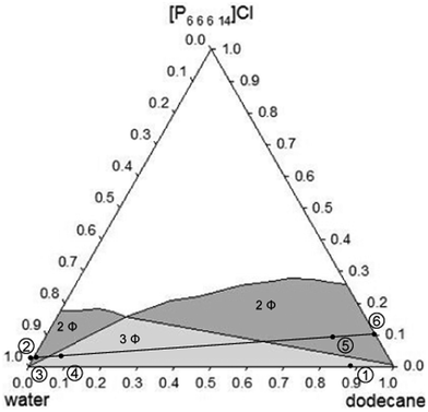 Localisation of the compositions of the samples used to measure properties (see Table 3 and 4).