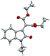 X-ray crystal structure of N-ethyl oxindole 2b.