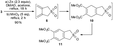 One-pot three-step synthesis of 11.