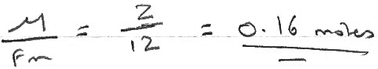 Example of a student not performing a unit conversion.