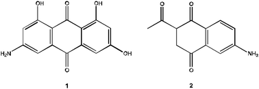 Sample target molecules for multiple-step synthesis problems.