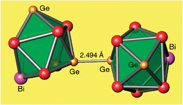 Tri Metallic Deltahedral Zintl Ions Experimental And Theoretical Studies Of The Novel Dimer Sn6ge2bi 2 4 Chemical Communications Rsc Publishing