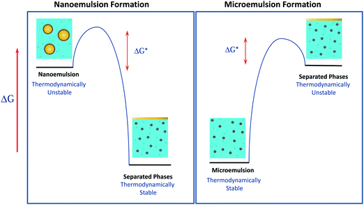 Nanoemulsions Versus Microemulsions Terminology Differences And Similarities Soft Matter Rsc Publishing