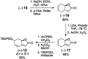 Synthesis of butenolide 12.