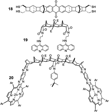 Examples of fused polynorbornane frameworks.45–47