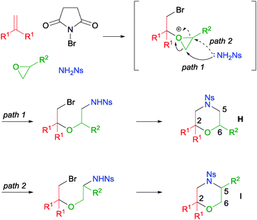 Proposed mechanism of MCR with mono-substituted epoxide.