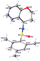 X-ray crystal structure14 of 5b.