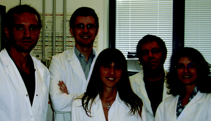 From the left to the right: Fabrizio Gelain, Diego Silva, Daniela Cigognini, Andrea Caprini and Gloria A. A. Saracino