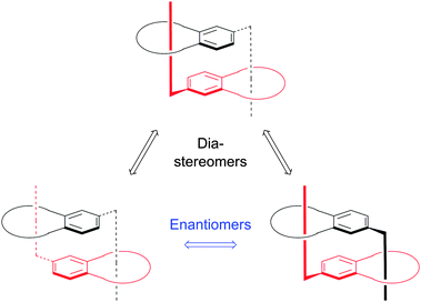 Schematic representation of the three stereoisomers which can form upon dimerization of compound 15.29