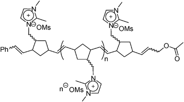 Structure of a water-soluble ionic polymer employed in ref. 9.