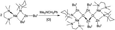 Adventitious capture of oxide ions by sodium TMP-zincate.
