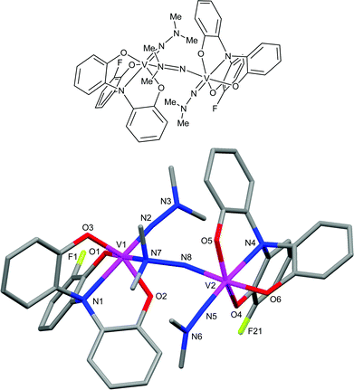 Molecular structure of 4d-DMH-4d.
