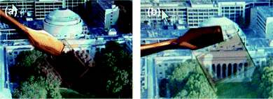 Linearly polarized luminescent solar concentrator with the dye molecules parallel (a) or perpendicular (b) to the molecular orientation of the LCD display.