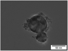 TEM image of Ir(OH)3 nanoparticles.