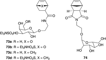 Monomers 73 and 74 polymerised in aqueous emulsion by Grubbs I 1b and addition of DTAB.86