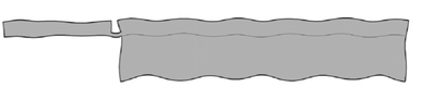 Model of the design by Glynne-Jones et al.59 illustrates that many wave modes can be used in a single system: in the thicker region on the right a symmetric (compression) wave has formed, in the thinner region on the left an anti-symmetric (flexural plate) wave is present.