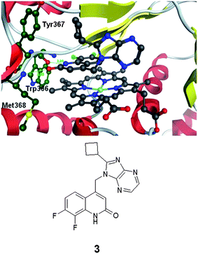 Protein–ligand crystal structure of compound 3 in complex with monomeric iNOS.8