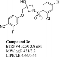 Structure and properties of compound 3c