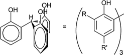Conformation maintained by the triphenoxymethane platform in solution and the solid state.