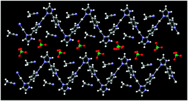 Adjacent chains in the crystal structure of 2.