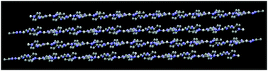 Close-packing of 2-D layers in the crystal structure of 2.