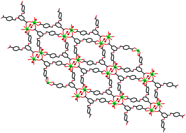 Metal organic coordination polymers with a new 3 5 4