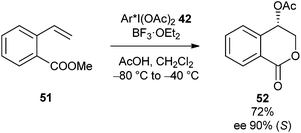 Enantioselective acetoxylactonisation.