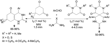 Iodine catalyzed Biginelli-like reaction.