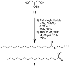 Synthesis of Pes–OH–Pes (9).