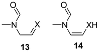 Ring opened products from the hydrolysis of azolium salts.