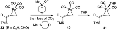 Decarboxylation of 36 with NMO.
