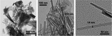 Transmission electron micrographs of 0.5 mg ml−1 conjugate after cross-linking with 0.5 equiv. TDI. Quenched after 16 h and deposited on grid from THF. Grids unstained.