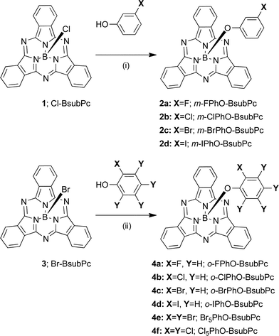 Halogen Bonds Can Direct The Solid State Arrangement Of Phenoxy Boron Subphthalocyanines Crystengcomm Rsc Publishing