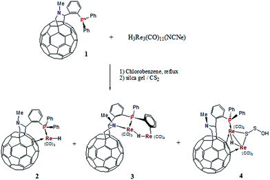 Re Re Bond Breaking Of M H 3re3 Co 11 Ncme Upon Reaction With Pph2 O C6h4 Ch2nmech C60 To Generates Monorhenium And Dirhenium Phosphino Fullerene Complexes Dalton Transactions Rsc Publishing