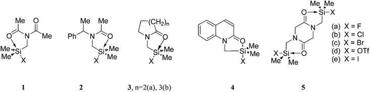 Pentacoordinate Silicon Complexes With Dynamic Motion Resembling A Pendulum On The Sn2 Reaction Pathway Dalton Transactions Rsc Publishing
