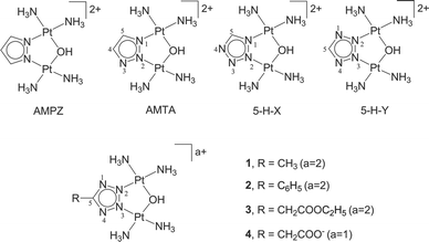 Synthesis Of Antitumor Azolato Bridged Dinuclear Platinum Ii Complexes With In Vivo Antitumor Efficacy And Unique In Vitro Cytotoxicity Profiles Metallomics Rsc Publishing