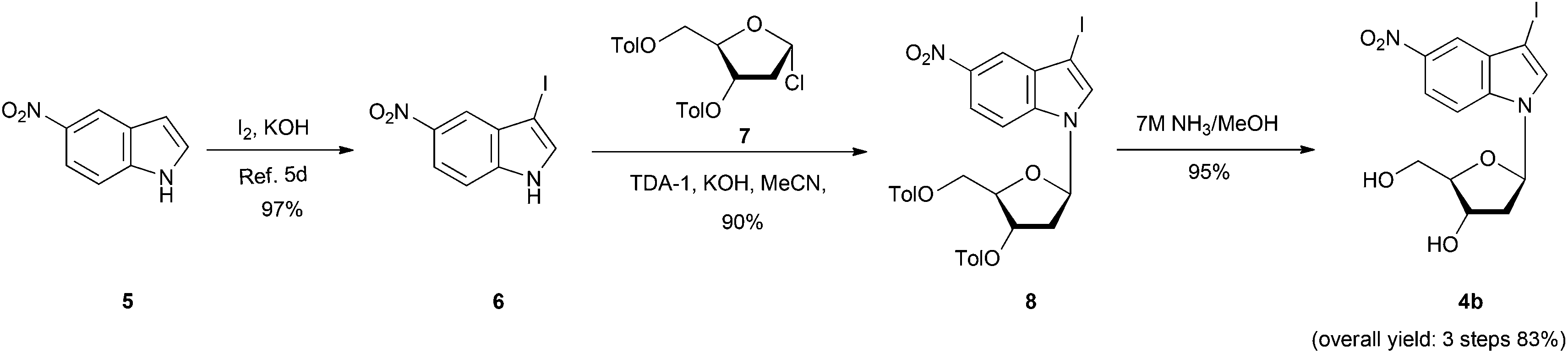 5-Nitroindole oligonucleotides with 