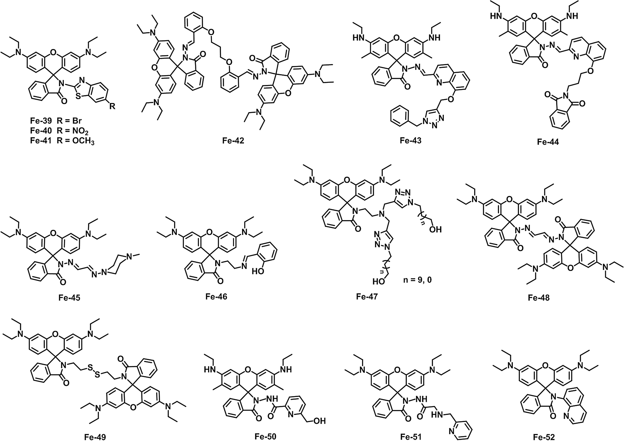 Fluorescent, MRI, and colorimetric chemical sensors for the first